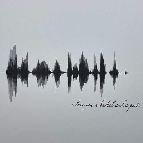 I Love You A Bushel And A Peck Soundwave 8x10 Contemporary Frame - Picture 2 of 4